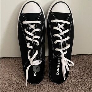 Converse Classic Black and White Lace-Up Shoes